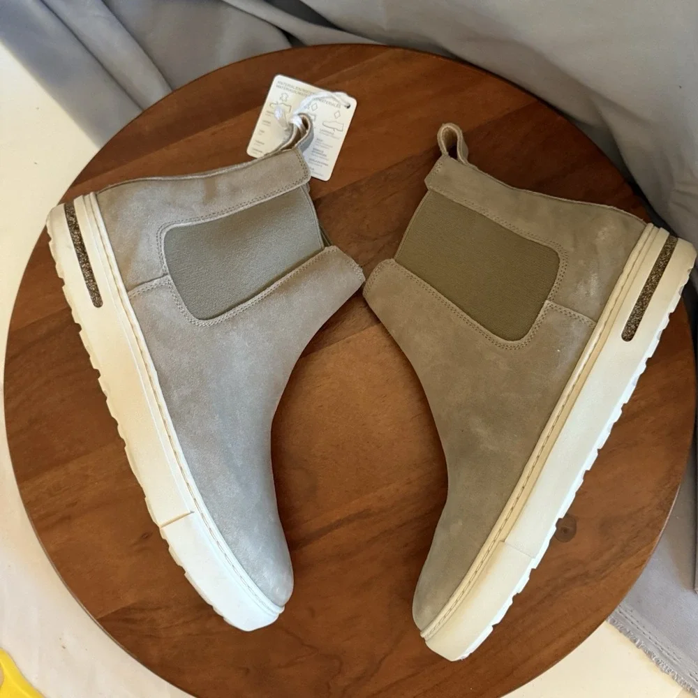 Birkenstock Bend‎ Chelsea Suede Leather Taupe Eu Size 40/W9-9.5 Medium/Narrow
